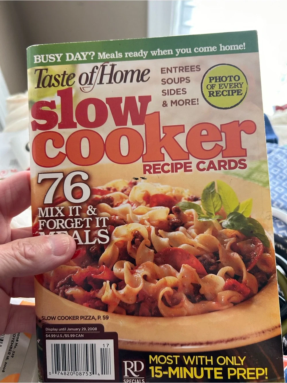 5 books- small recipe books